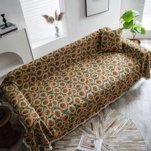 Chair Covers Modern Sofa Decoration Vintage Farmhouse L Shape Couch Slipcover With Exquisite Pattern Soft Wear Resistant Cover For Room