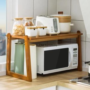 Kök förvaring Mikrovågsugn Rack Desktop Rätter Sässa Smak