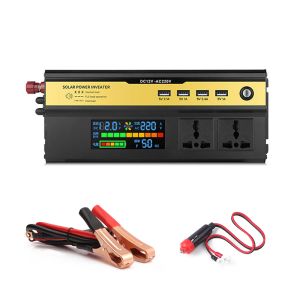 6000W/5000W/4000W/3000W Bilkraftsinverterare LED Digital modifierad SineWave Inverter 12V till 220V -omvandlare för bilfordonshem