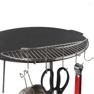 Kitchen Storage Drain Rack For Cooking Semicircle Baking Roasting Stainless Steel Wire Vegetables Meat Seafood Steak