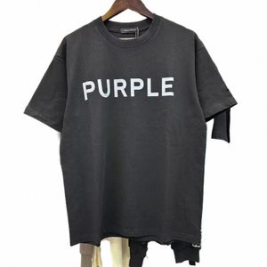 24SS 보라색 브랜드 T 셔츠 크기 XS-5XL 대형 디자이너 티 메르 메르 티셔츠 HOMME T 셔츠 여성 느슨한 의류 고급 디자이너 짧은 소매 봄 여름 v30Q#