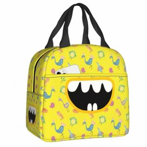 Nette Baby Lächeln Resuable Lunchboxen für Frauen Zähne Zahn Zahnarzt Kühler Thermische Lebensmittel Isolierte Mittagessen Tasche Schule Student p2AF #