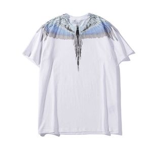 Yaz Moda Markası MB Marcelo Kısa Kollu Marcelo Klasik Phantom Wing T-Shirt Renkli Tüy Lightning Blade Çift Yarım Tişört