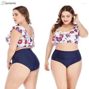 Damen Bademode Frauen Sommer Hohe Taille Bikinis Set 2PCS Unregelmäßige Tank Tops Badehose Split Badeanzug Beachwear Badekostüme