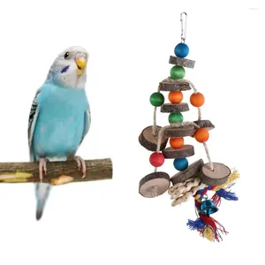 Diğer kuş malzemeleri, kanca ile dirençli giyiyor küçük orta kuşlar taşlama boncuk oyuncak papağan blokları yırtılma oyuncakları çiğneme