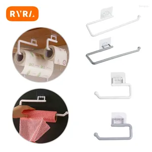 Kitchen Storage Paper Roll Holder Cabinet Rag Hanging Towel Hanger Toilet Rack Bar Shelf Tissue Kichens Items