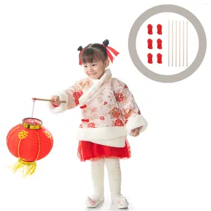 Candle Holders Wooden Pole Lantern Rack Handle Child Japanese Toys Fairy Craft Kit Children Educational