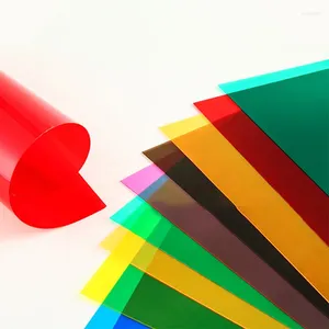 Window Stickers A4 Multiolor Plastic Sheet Film Glass Sticker Heat Insulation Sunscreen Cellophane Transparent Two-way Decorative Films