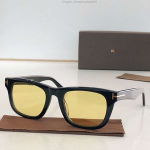 Fashion tom Sunglasses Frames Designer Sunglasse Women Mens Buffalo Horn Glasses Blue Brown Green Red Gray Square Light color Decorative Sunshade s Lunet Toms fords