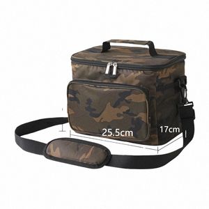 Portable Cooler Bag Beach Thermal Påsar Isolerad mat lunchpåse leveranslåda för öl rese termisk picknick kamdrycker väska a33q#