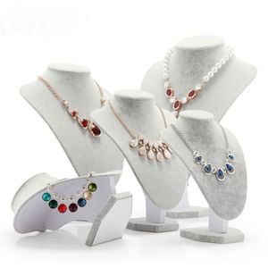 Mannequin Jewelry Display Velvet Show Bust Model Rack Pendant Holder Necklace Stand for Decorations Organizer for jewelry291w