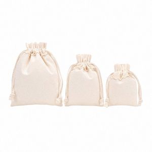 Lace Cott Drawstring Bags Jóias reutilizáveis para armazenamento de doces Halen 77kx #