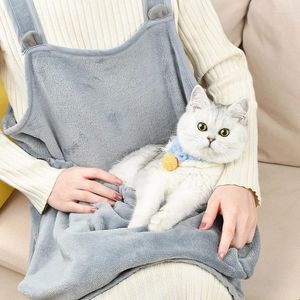 Avental transportador para gatos, avental confortável com bolso canguru para abraçar gatos, gatinhos, filhotes, antiaderente, aliciamento de cabelo, suprimentos para dormir