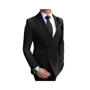 2023 New 2 Pieces Men's Suit Notch Lapel Slim Fit Casual Tuxedos For Wedding(Blazer+Pants)
