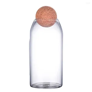 Vorratsflaschen Lebensmittelglas Ausgezeichnete transparente Glasdose Behälter Bohnenzuckerflasche für