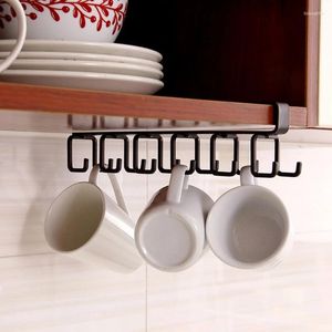 Hooks Mug Under Cabinet Cups Wine Glasses Storage Hook Multifunction Kitchen Utensil Ties Belts Scarf Hanging Rack