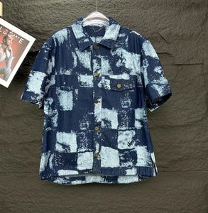 여름 뉴 남자 셔츠 데님 셔츠 럭셔리 브랜드 디자이너 남자 고품질 캐주얼 셔츠 데님 재킷
