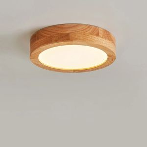 Simple Round ceiling lights Bedroom Led Ceiling Lights Wood Lamp Home Decor Lampen Nordic Corridor Study Kitchen Dining Lamp