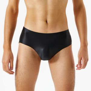 Sexiga män Boror Olje Glänsande trosor Bulge Pouch Briefs Low Rise Underwear High Elastic Unisex Quick Dry Knickers Bikini Underpants