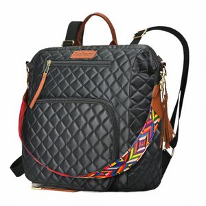 Lokass Lunch-Rucksack, isolierte Lunch-Tasche für Damen, Mädchen, Damen, Erwachsene, große Lunchbox, umwandelbar, Rucksack, Geldbörse, D04E#