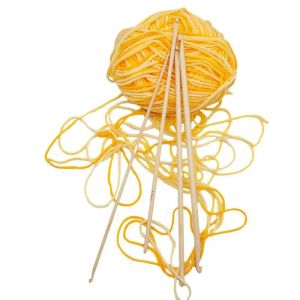 ダブルエンドかぎ針編み竹チュニジアかぎ針編みフック編み針セット人間工学に基づいた織りクラフトロッシュフック