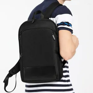 Backpack 15.6" Laptop Fashion Male Classic Men Business Waterproof Travel Moto&Biker Light Scalable Shoulder Bags