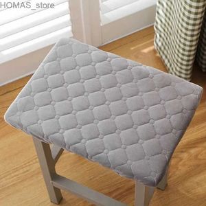 Cushion/Decorative Pillow room Rectangular Student Stool Cushion Non-slip Mat Short Plush Seat Mat Home Restaurant Four Seasons Universal Cushion Y240401