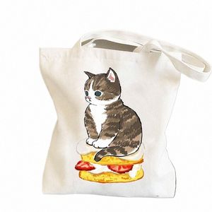 cat Handbag Lady Shoulder Bag with Free Ship Lady Leisure Handbag Outdoor Beach Handbag Foldable Shop Bag Black E1Ur#
