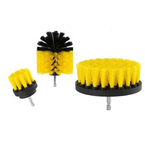 Uppgradera 3st om hela elektrisk borstborrborste Rotary Rengöringsverktyg Set Scrubber Cleaning Tool Brushes Car Wash Tool