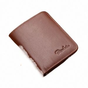 bison DENIM Genuine Leather Men's Wallets Slim Thin Soft Purse Card Holder Cowskin Best Gift For Men Quality Male Wallet 4429 x7a1#