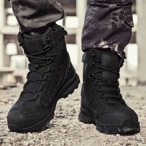 2024 Neue Winterschuhtuhe Militärtaktische Herren Stiefel Spezialkraft Klassiker Wüstenkämpfe Knöchelstiefel Armee Herren Schuhe Plus Size