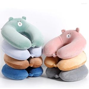 Cuscino Cartoon a forma di U Memory Foam Collo dell'auto Regalo creativo Testa di animale