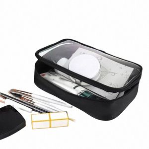 Kvinnor Makeup Bag Waterproof Clear PVC Travel Cosmetic Påsar Fall Travel Make Up Kit Väskor för män toalettborste Organiser Pouch T1ih#