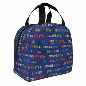 gaming Video Game Ctroller Insulated Lunch Bags Leakproof Lunch Ctainer Cooler Bag Lunch Box Tote Travel Food Storage Bags K9bz#