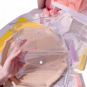 Transparent rese PVC Cosmetic Bag Makeup Case Diy Clear Make Up Bath Storage Pås toalettety W FuncTial Organizer Bags K2M0#