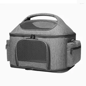 Cat Carriers Puppy Carrier Torba Pet Składany transport podróżny z paskiem bagażowym za 20 funtów akcesoria zielone szary