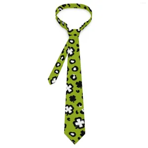 Bow Ties Men's Tie Shamrock Clover Leopard Neck St Paddy's Day Classic Casual Collar Design Leisure Quality Slitte Accessories