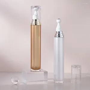 Storage Bottles 20ml Empty Refillable Eye Cream Roller Bottle With Metal Ball Serum Lotion Essential Oil Cosmetic Container