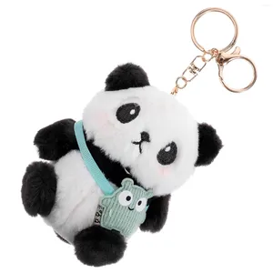 Presente Envoltório Panda Chaveiro De Pelúcia Pingente Animal Recheado Chaveiro Dos Desenhos Animados Fob Adorável Saco Pendurado