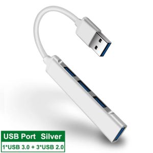 USB C HUB 3.0 Tip C 4 Port Multi USB Splitter Adaptörü Huawei Xiaomi MacBook Pro 13 için OTG 15 Air Pro PC Bilgisayar Aksesuarları