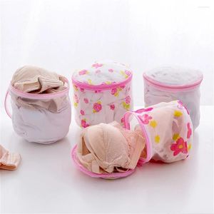 Laundry Bags 2Pcs Bras Protection Net Mesh Clothes Sock Washing Organizer Zip Women Lingerie Bra Underwear Bag