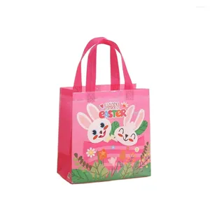 Gift Wrap 8pcs Easter Packaging Non-woven Bag Shopping Bags Non Woven Fabric For Kids