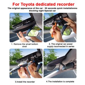 Для Toyota Corolla Altis E210 12th Gen 4K HD Dash Cam для автомобильной камеры регистратор Dashcam Wifi Car DVR -устройства аксессуары