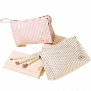 cosmetic Bag Waterproof PU Women Make Up Case Travel Zipper Cream Color Makeup Beauty W Organizer Pouch Bath Toiletry Bags H1zd#