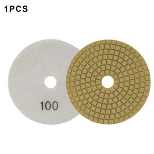 1Pcs 100mm 4" Diamond Polishing Pad Hook And Loop Backed Pad Wet Dry Granite Concrete Marble Glass Stone Sanding Polishing Disc