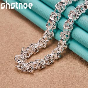 Chains SHSTONE 925 Sterling Silver Dragon Head Chain Necklace For Women Men Fashion Party Engagement Wedding Birthday Jewelry Gifts