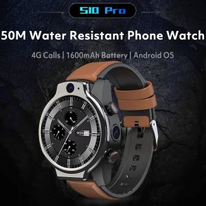 2023 Neues 4G LTE S10 1600MAH 5ATM Wasserwiderstand Smart Watch Schwimmen Schnorcheln Android Sim 13MP Kamera GPS 32G SmartWatch