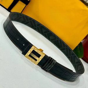 Belt Double loop front and back with belt buckle black romano leather material black pattern on the back square metal finish fashion versatile style width 4.0CM