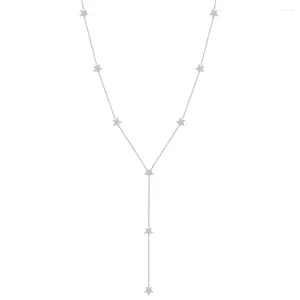 Kedjor STL ZHENCHENGDA 2024 STAR TASSEL Lång halsband Kvinnors S925 Pure Silver Accessories