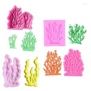 Baking Moulds Kitchen Accessories Ware Coral Cooking Tools Wedding Cake Decorating Silicone Mold For Eid Fondant Sugar Craft Pastry